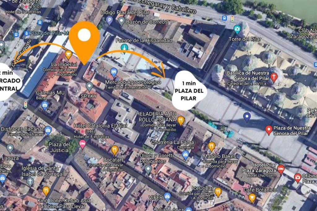 Apartamento Unico En Plaza Del Pilar Saragozza Esterno foto
